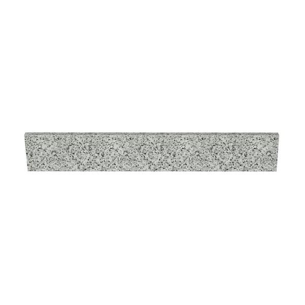31 in. W x 0.75 in. x 4 in. Grey Granite Bathroom Vanity Backsplash