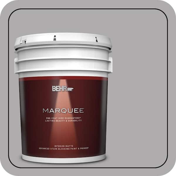 BEHR MARQUEE 5 gal. #MQ5-04 Classy One-Coat Hide Matte Interior Paint & Primer