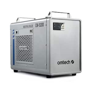 6L CW-5200 Industrial Water Chiller for CO2 Laser Engraving & Cutting Machine, 0.9hp 3.2 gpm Water Chiller