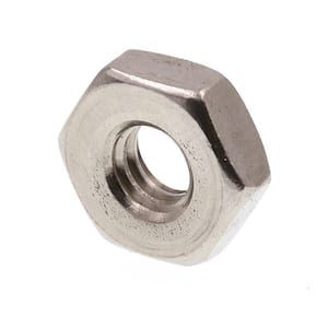 #12-24 Grade-18 to Grade-8 Stainless Steel Machine Screw Hex Nuts (50-Pack)