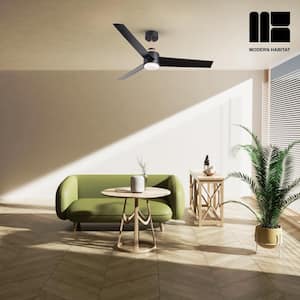 BreezeVista 52 in. Indoor Oak Ceiling Fan with LED Light Bulbs with Remote Control
