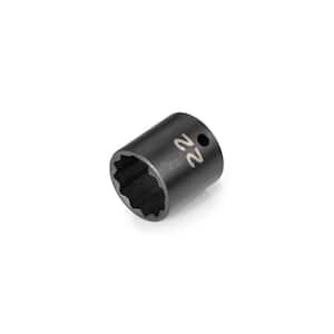 3/8 in. Drive x 22 mm 12-Point Impact Socket