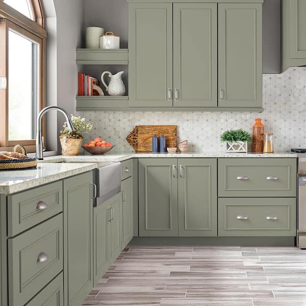 1 gal. #PPU10-16 Simply Sage Satin Enamel Interior/Exterior Cabinet, Door & Trim Paint