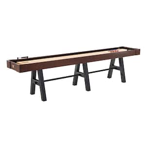 132 in. Allendale Shuffleboard Table with Solid Wood Playfield and 8-Puck Set