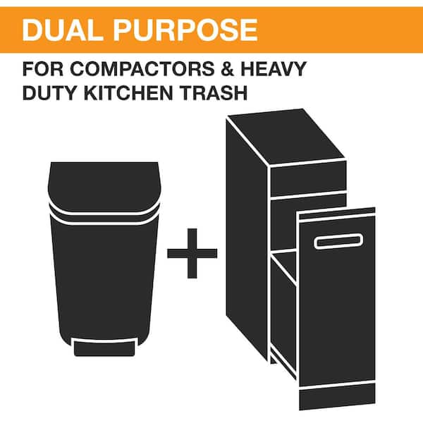 18-Gallon Compactor & Kitchen Trash Bag, 70-Count