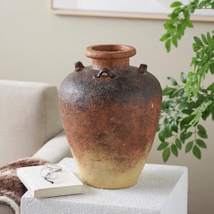 Copper Textured Ombre Antique Amphora Magnesium Oxide Decorative Vase