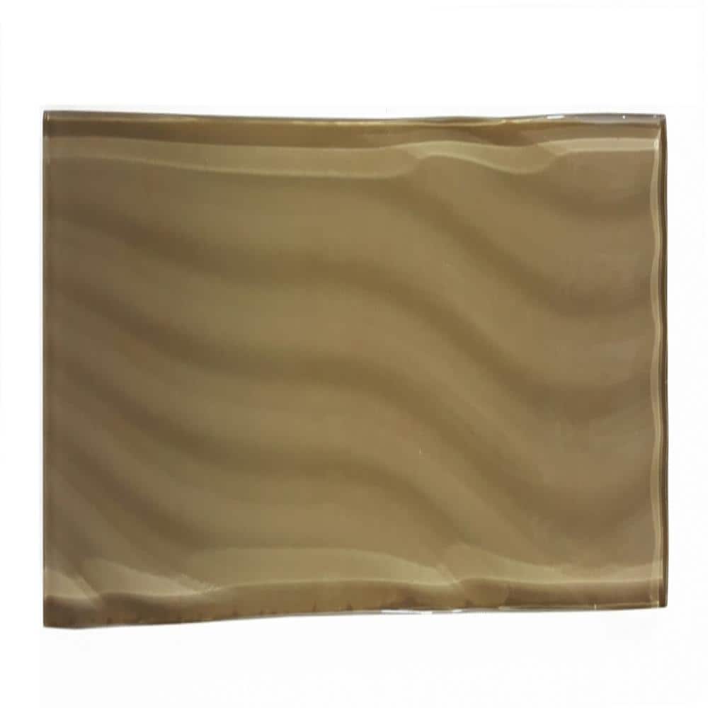 Pacific Beige 4 in. X 12 in. Textured Glossy Glass Subway Wall Tile (11 sq.ft./Case) price history on PriceWatchPro