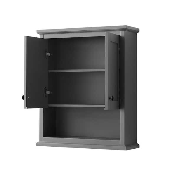 https://images.thdstatic.com/productImages/a4d20eff-a651-4728-bf66-8536aa5ed28f/svn/dark-gray-with-matte-black-trim-wyndham-collection-bathroom-wall-cabinets-wcv2323wcgb-4f_600.jpg