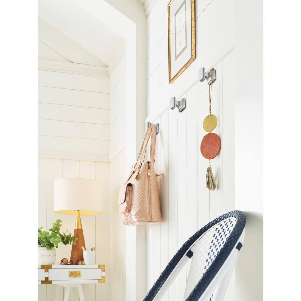 Polished Nickel Single Prong Bathroom Robe Hook