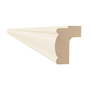 96 in. W x 0.75 in. D x 2.25 in. H Solid Wood Kitchen Cabinet Classic Light Rail Molding in Blended Cream