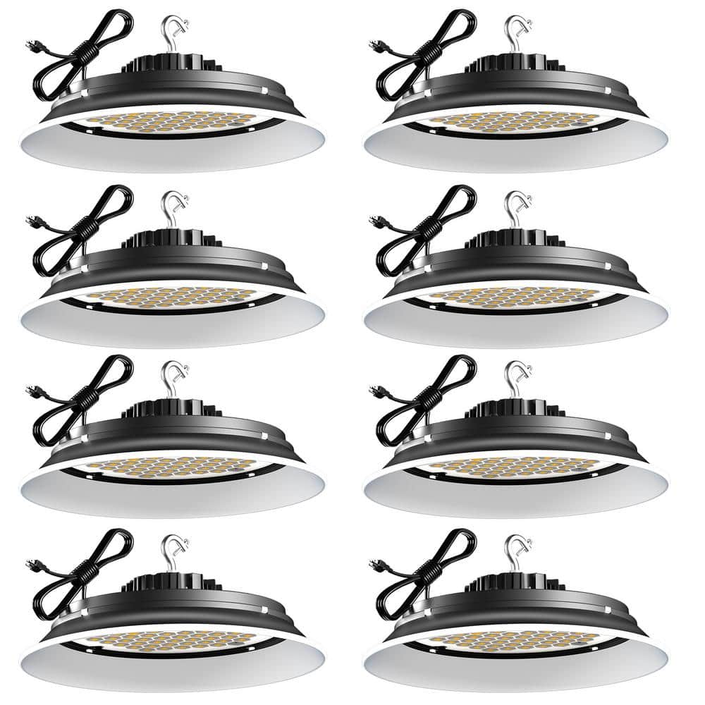 8Pack of 165W LED High Bay Light 24750LM High Bay LED Shop Lights AC100-277