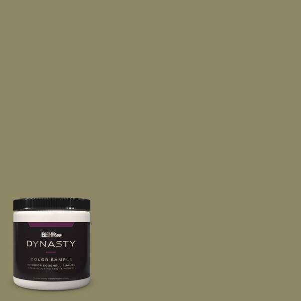 BEHR DYNASTY 8 oz. #PPU9-23 Oregano Spice Eggshell Enamel Stain-Blocking Interior Paint & Primer Sample