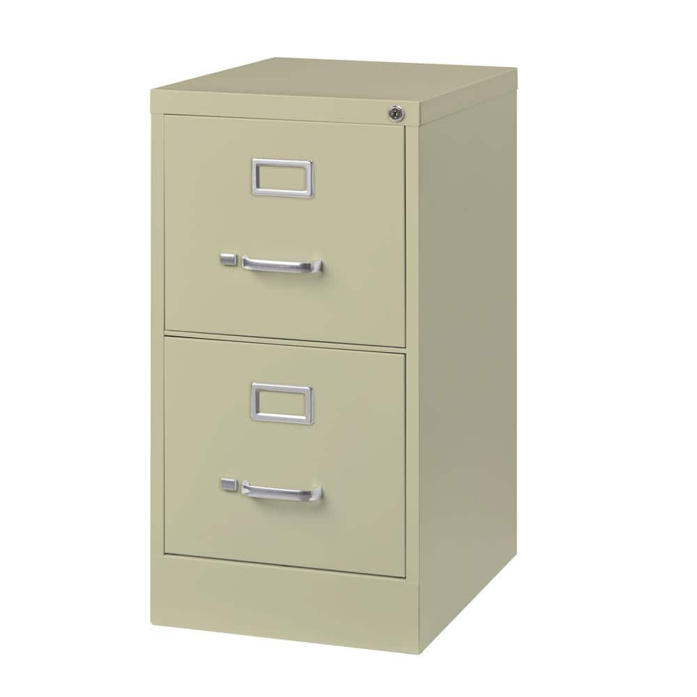 Putty 28" Vertical 2-Drawer Lockable File Cabinet
