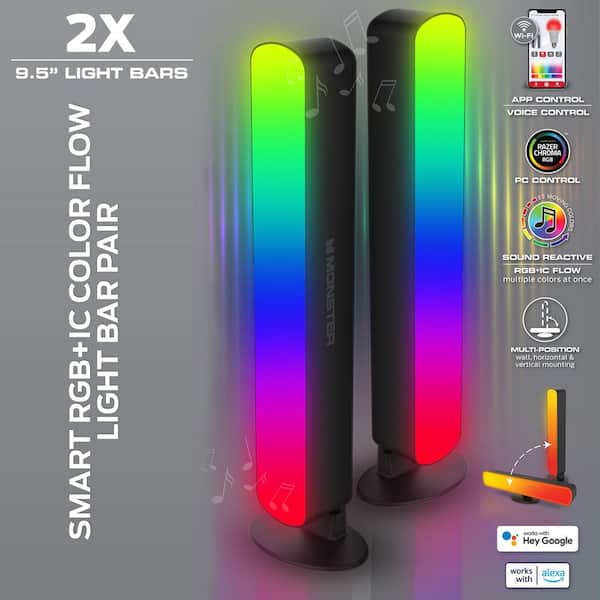 Monster 9 in. USB Smart Wi-Fi Black Integrated LED LightBars 2
