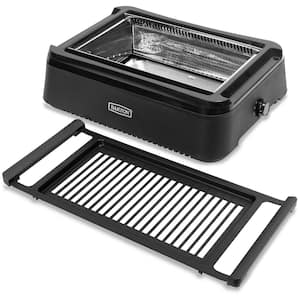 1650-Watt in Black with Drip-Tray Electric Smokeless Infrared Indoor Grill
