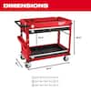 40 in. 2-Drawer Steel Work Cart