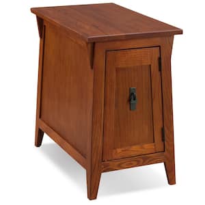 Favorite Finds 15 in. W x 24 in. D Russet Rectangle Wood End/Side Table/Cabinet with Storage