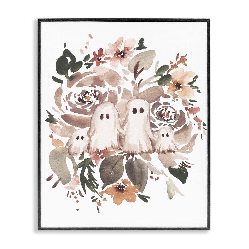Little Ghosts with Botanicals by Amanda Cook Black Framed Nature Giclee Art Print 30 in. x 24 in. price history on PriceWatchPro