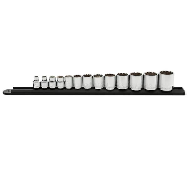 GEARWRENCH 3/8 in. Drive SAE 12-Point Standard Socket Set (13-Piece)