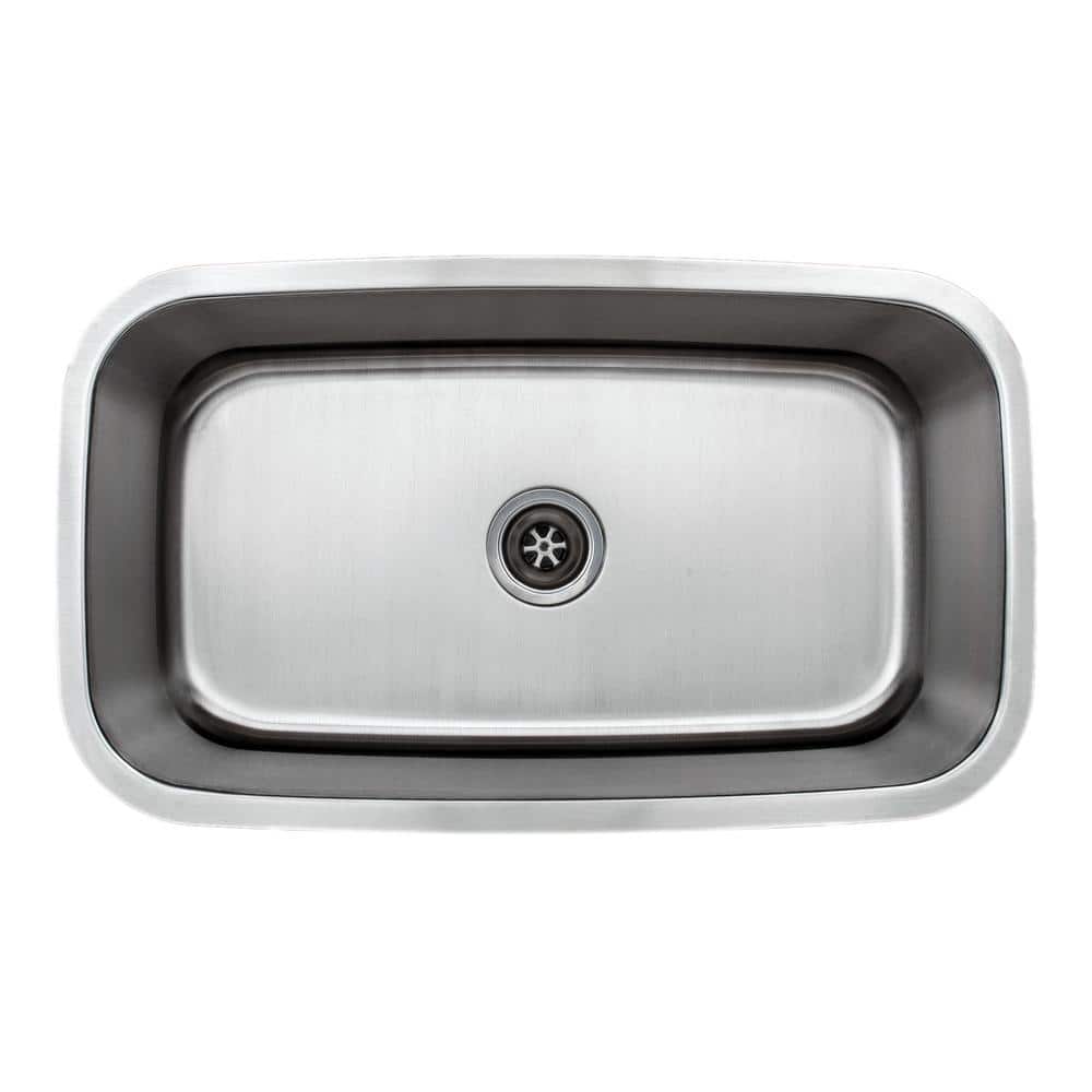 31.5'' Stainless Steel Single Bowl Undermount Kitchen Sink
