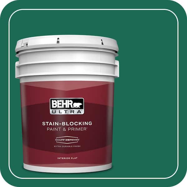 BEHR ULTRA 5 gal. #480B-7 Clover Brook Extra Durable Flat Interior Paint & Primer