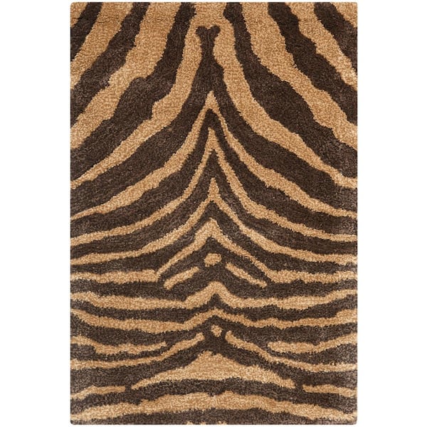 SAFAVIEH Soho Brown/Gold 2 ft. x 3 ft. Animal Print Area Rug SOH434C-2 - The Home Depot