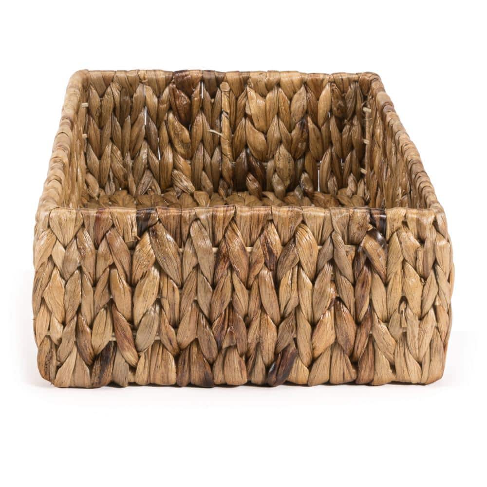 Natural Hand-Woven Hyacinth Nesting Storage Baskets, Set of 3