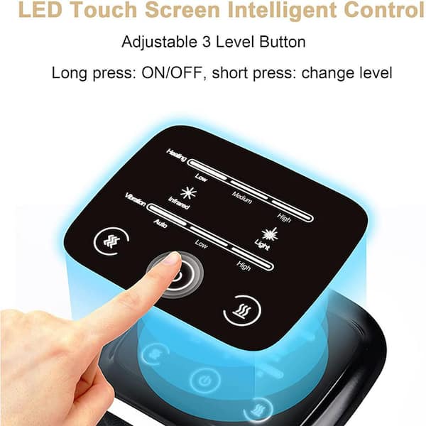 Aoibox Rechargeable Cordless Knee Massager with LED Screen, Infrared Heat,  Vibration Massage for Knee Joint Pain Relief SNSA10HL019 - The Home Depot