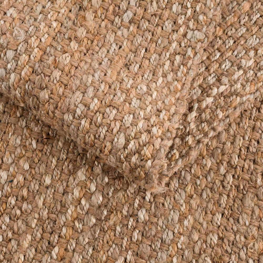 Handmade Natural Jute Braided Rectangle Rug 3'6" x 5'6"