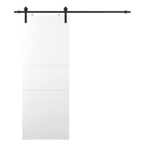 Belldinni Arvika 36 in. x 80 in. Polar White Wood Composite Sliding ...