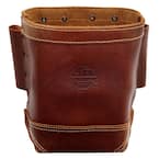 5 in. Large Pocket Nut and Bolt Tool Bag with Tunnel Loops for Belt in Heavy-Duty Canvas