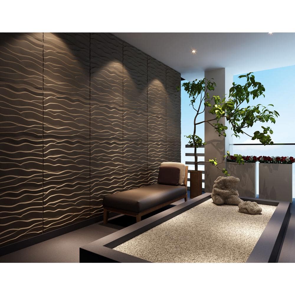 Off White 3D Textured Geometric Fiber Wall Panel