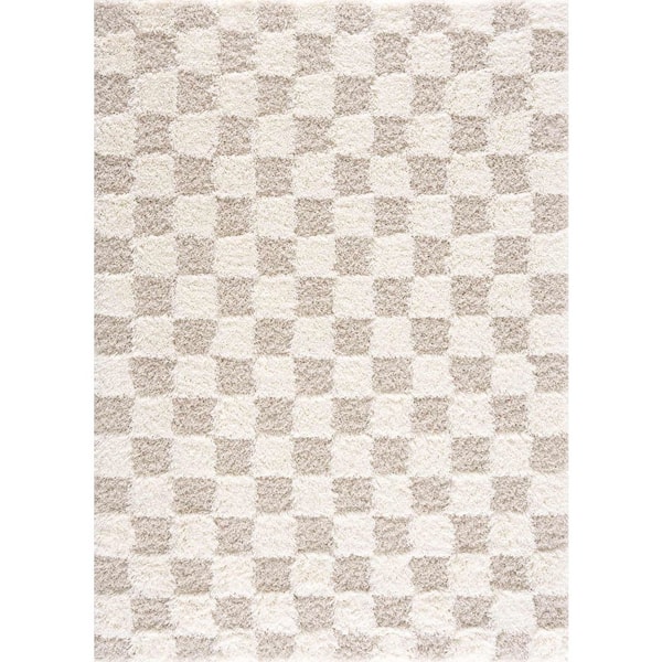 Atira Cream/Light Beige/Light Brown 9 ft. x 12 ft. Area Rug
