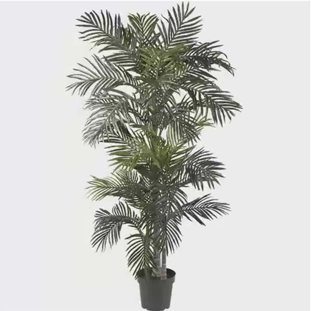 6 .5 ft. Green Artificial Golden Cane Palm Tree