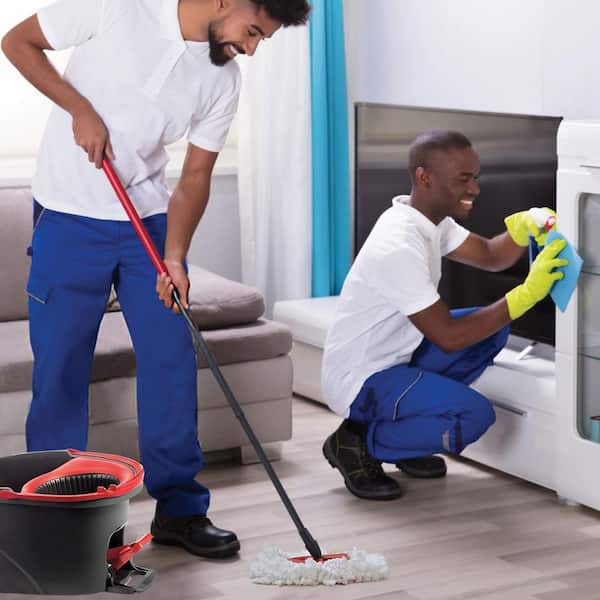 Microfiber Spin Mop Head Replacement Refill, Highly Absorbent and Machine Washable, White (6-Pack)