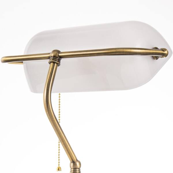 YANSUN 14 in. Banker Task and Reading Elegant Gold Bedside