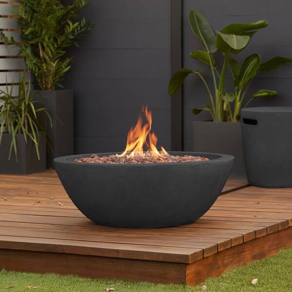 Mgo Propane Fire Pit In Shale, Wood To Gas Fire Pit Conversion Kit