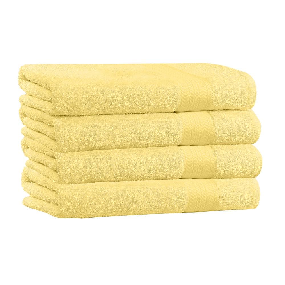  IDORESPELL Luxury Bath Towel Sets Yellow White Checkered Large  Ultra Soft 100% Cotton Classic Checkerboard 1 Bath Towels Sheets 2 Hand  Towels Highly Absorbent for Adults Girl Face Body (Yellow) 