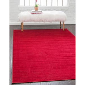 Williamsburg Solid Red 5' 0 x 8' 0 Area Rug