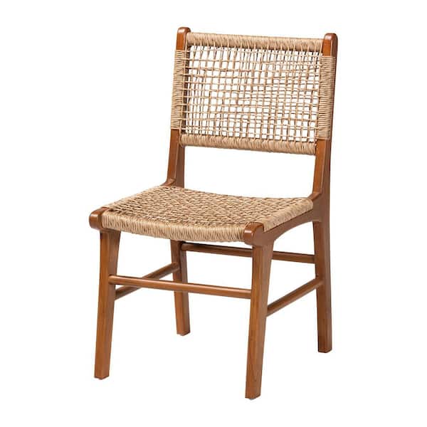 Ariba Caramel Brown Wood Dining Chair