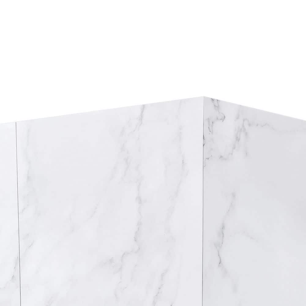 Carrara Marble 60'' x 80'' Shower Wall Kit