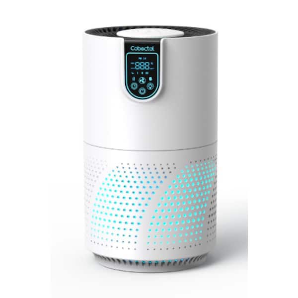 1650 sq.ft H14 Filter Air Purifier in White featuring 3 Fan Speeds, Timer Function, Sleep Mode, Auto Mode