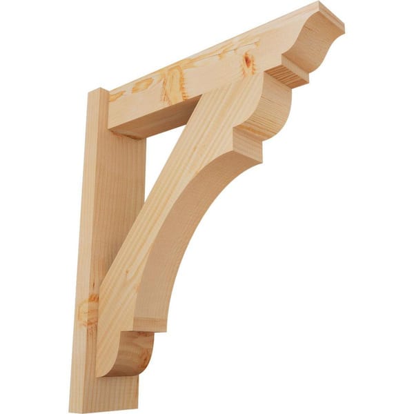 Ekena Millwork 6 in. x 26 in. x 22 in. Douglas Fir Olympic Traditional Smooth Outlooker