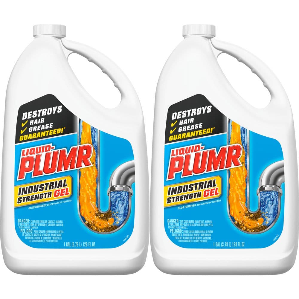 128 oz. Industrial Strength Gel Drain Cleaner and Drain Unclogger (2-Pack) price history on PriceWatchPro