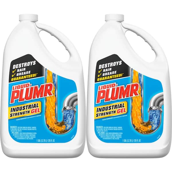 128 oz. Industrial Strength Gel Drain Cleaner and Drain Unclogger (2-Pack)