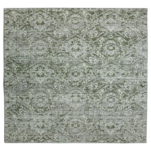 Livigno 1244 Transitional Abstract Green 3 ft. x 5 ft. Area Rug