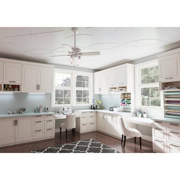 Pelston 44 in. LED Indoor Matte White Ceiling Fan with Light Kit
