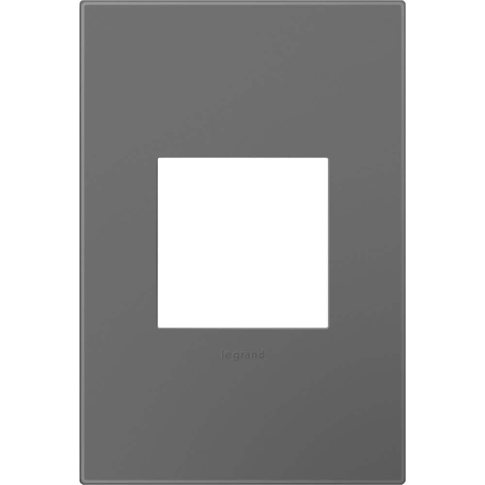 UPC 785007050769 product image for Adorne 1-Gang Decorator/Rocker Wall Plate with Microban, Magnesium (1-Pack) | upcitemdb.com