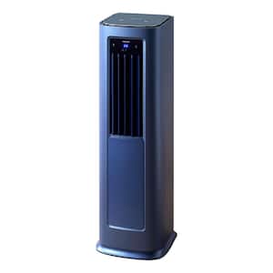 7,000 BTU (DOE) Portable Air Conditioner Cools 9,00 Sq. Ft. with Heater and Dehumidifier, with Remote Control in Blue
