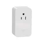 X Series 15 Amp 125V Wi-Fi Energy Monitoring Plug In Indoor Single Outlet Matte White